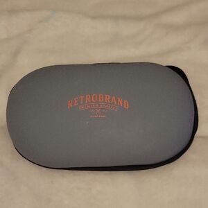 Retrobrand Zippered Rubbery Case For Cosmetics, Toiletries, Cables, or Phones